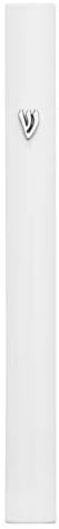 A&S Mezuzot Alumium Mezuzah Case in Silver Shin Design Weatherproof Door Mezuza Judaica Art for Home Blessing (White, 7 Inches)