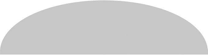 84" W x 22" H x 2" P Elliptical 3 Spoke Architectural Grade PVC Pediment