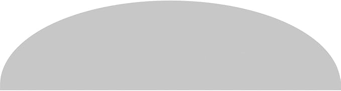 Ekena Millwork 46"W x 12-1/2"H x 2"P Elliptical Smooth Architectural Grade PVC Pediment