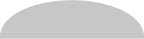 Ekena Millwork 46"W x 12-1/2"H x 2"P Elliptical Smooth Architectural Grade PVC Pediment