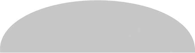 Ekena Millwork 74"W x 19-1/2"H x 2"P Elliptical Smooth Architectural Grade PVC Pediment