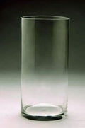 WGVI Quality Thick Weighted Clear Cylinder Glass Vases, 3" W x 10" H, Flower Bud Vase Skinny Narrow Floral Bouquet Container Centerpieces Tabletop Pen Brush Holder, Bulk Wholesale, 12 Pieces