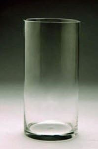 WGVI Quality Thick Weighted Clear Cylinder Glass Vases, 3" W x 10" H, Flower Bud Vase Skinny Narrow Floral Bouquet Container Centerpieces Tabletop Pen Brush Holder, Bulk Wholesale, 12 Pieces