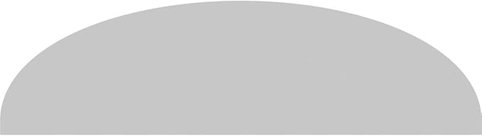 Ekena Millwork 66"W x 17-1/2"H x 2"P Elliptical Smooth Architectural Grade PVC Pediment