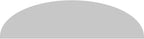 70" W x 18-1/2"H x 2" P Elliptical 3 Spoke Architectural Grade PVC Pediment