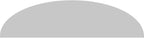 Ekena Millwork 76"W x 20"H x 2"P Elliptical Smooth Architectural Grade PVC Pediment