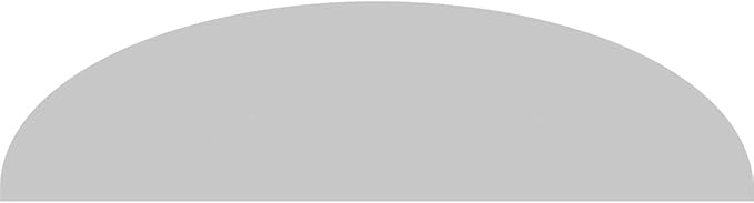Ekena Millwork 40"W x 11"H x 2"P Elliptical Smooth Architectural Grade PVC Pediment