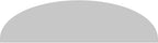 40" W x 11" H x 2" P Elliptical Sunburst Architectural Grade PVC Pediment