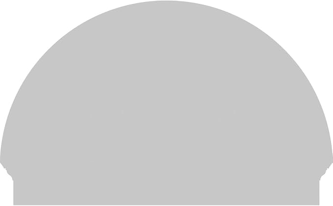 40"W x 26-3/4"H x 2-3/4"P Half Round 4 Spoke Architectural Grade PVC Combination Pediment
