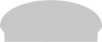 36" W x 15-7/8"H x 2-3/4"P Elliptical 4 Spoke Architectural Grade PVC Combination Pediment