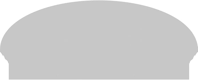 36" W x 15-7/8"H x 2-3/4"P Elliptical 4 Spoke Architectural Grade PVC Combination Pediment