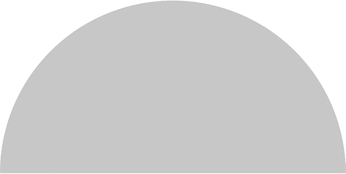 86"W x 43"H x 2"P Half Round 3 Spoke Architectural Grade PVC Pediment
