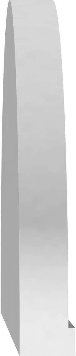 50" W x 13-1/2"H x 2" P Elliptical Sunburst Architectural Grade PVC Pediment