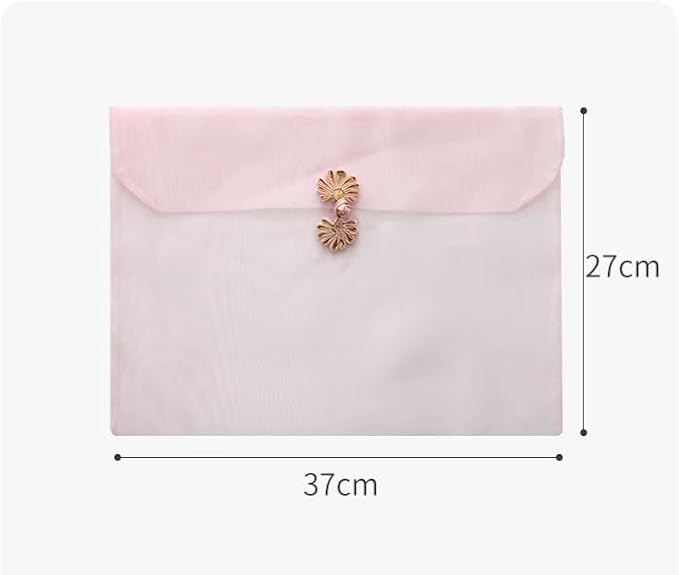 3 Pieces Scarf Storage Bag Beige Encrypted Matte Button Yarn Envelope Silk for Scarf Gifts Organza Clothing Wardrobe Organizer Packaging Bags 10.6 x 14.5 Inches (Beige)