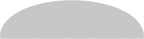 58" W x 15-1/2"H x 2" P Elliptical 3 Spoke Architectural Grade PVC Pediment