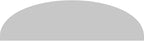 30" W x 8-1/2"H x 2" P Elliptical 3 Spoke Architectural Grade PVC Pediment