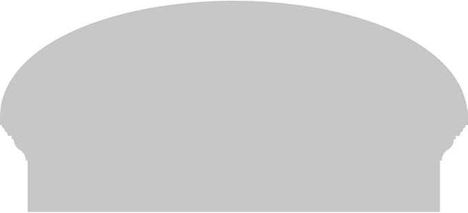 26" W x 13-3/8"H x 2-3/4"P Elliptical Smooth Architectural Grade PVC Combination Pediment