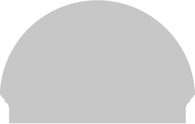 34"W x 23-3/4"H x 2-3/4"P Half Round 4 Spoke Architectural Grade PVC Combination Pediment