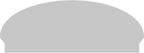 50" W x 19-3/8"H x 2-3/4"P Elliptical 3 Spoke Architectural Grade PVC Combination Pediment