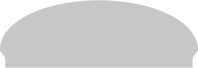 62" W x 22-3/8"H x 2-3/4"P Elliptical Sunburst Architectural Grade PVC Combination Pediment