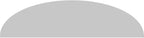 Ekena Millwork 26"W x 7-1/2"H x 2"P Elliptical Smooth Architectural Grade PVC Pediment