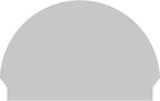 36"W x 24-3/4"H x 2-3/4"P Half Round 4 Spoke Architectural Grade PVC Combination Pediment