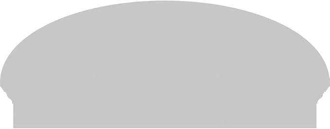 40" W x 16-7/8"H x 2-3/4"P Elliptical 4 Spoke Architectural Grade PVC Combination Pediment