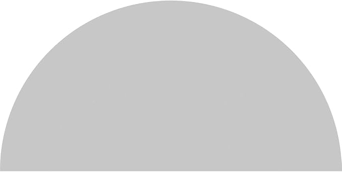 78"W x 39"H x 2"P Half Round Smooth Architectural Grade PVC Pediment