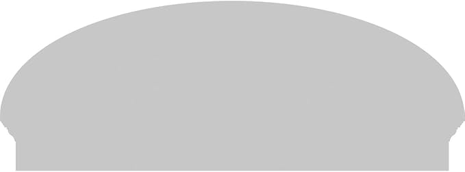 48" W x 18-7/8"H x 2-3/4"P Elliptical Sunburst Architectural Grade PVC Combination Pediment