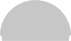 60"W x 36-3/4"H x 2-3/4"P Half Round Sunburst Architectural Grade PVC Combination Pediment