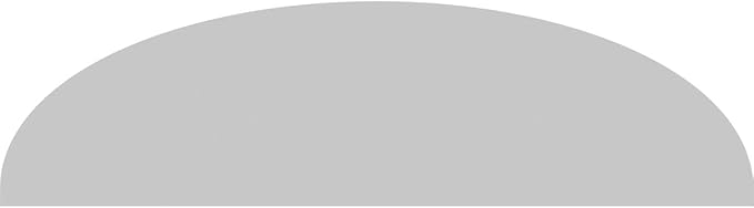 44" W x 12" H x 2" P Elliptical Sunburst Architectural Grade PVC Pediment