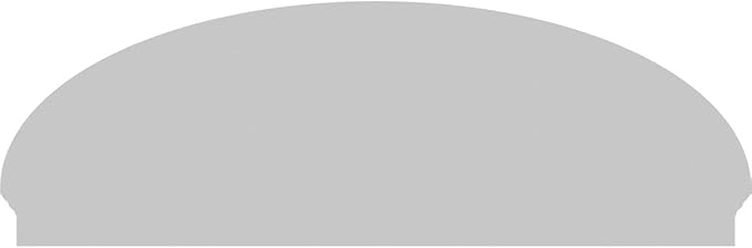 76" W x 25-7/8"H x 2-3/4"P Elliptical Sunburst Architectural Grade PVC Combination Pediment