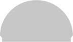 58"W x 35-3/4"H x 2-3/4"P Half Round 3 Spoke Architectural Grade PVC Combination Pediment