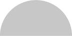 62"W x 31"H x 2"P Half Round Smooth Architectural Grade PVC Pediment