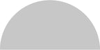 Ekena Millwork 40"W x 20"H x 2"P Half Round 4 Spoke Architectural Grade PVC Pediment