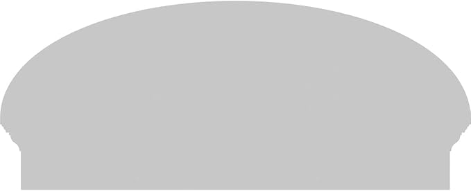 36" W x 15-7/8"H x 2-3/4"P Elliptical 3 Spoke Architectural Grade PVC Combination Pediment