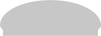 56" W x 20-7/8"H x 2-3/4"P Elliptical Smooth Architectural Grade PVC Combination Pediment