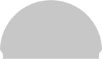 60"W x 36-3/4"H x 2-3/4"P Half Round 4 Spoke Architectural Grade PVC Combination Pediment