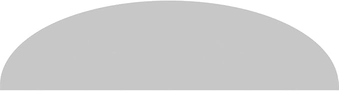 Ekena Millwork 62"W x 16-1/2"H x 2"P Elliptical Smooth Architectural Grade PVC Pediment