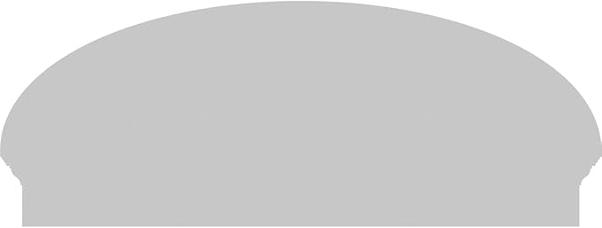 44" W x 17-7/8"H x 2-3/4"P Elliptical 3 Spoke Architectural Grade PVC Combination Pediment
