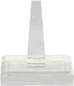 Alice Lane Lucite Galerie Art Stand Home Collection — Clear Acrylic Art Display Stand Lends a Minimalist Touch — Sturdy, Elongated Stand with Square Block Base — Home Décor