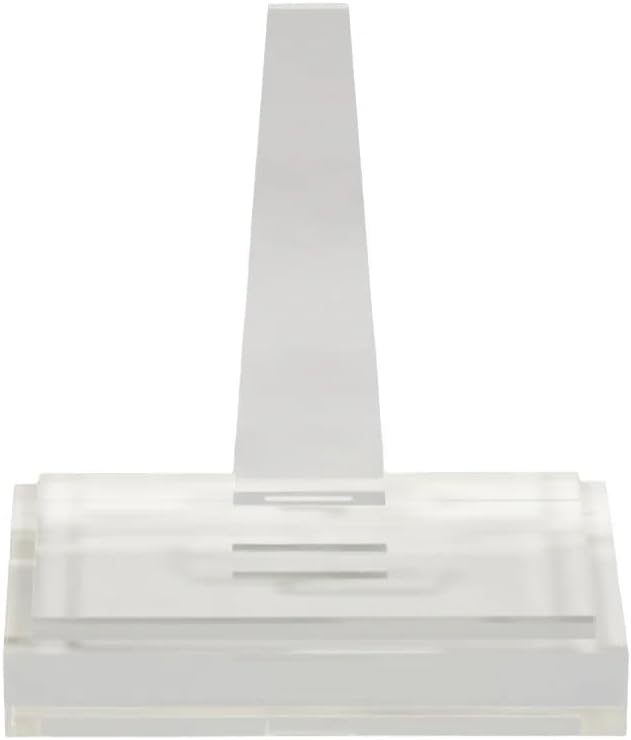 Alice Lane Lucite Galerie Art Stand Home Collection — Clear Acrylic Art Display Stand Lends a Minimalist Touch — Sturdy, Elongated Stand with Square Block Base — Home Décor