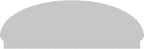 64" W x 22-7/8"H x 2-3/4"P Elliptical Smooth Architectural Grade PVC Combination Pediment