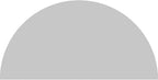Ekena Millwork 32"W x 16"H x 2"P Half Round 4 Spoke Architectural Grade PVC Pediment