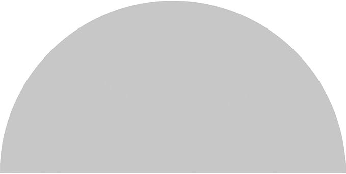 Ekena Millwork 42"W x 21"H x 2"P Half Round 4 Spoke Architectural Grade PVC Pediment