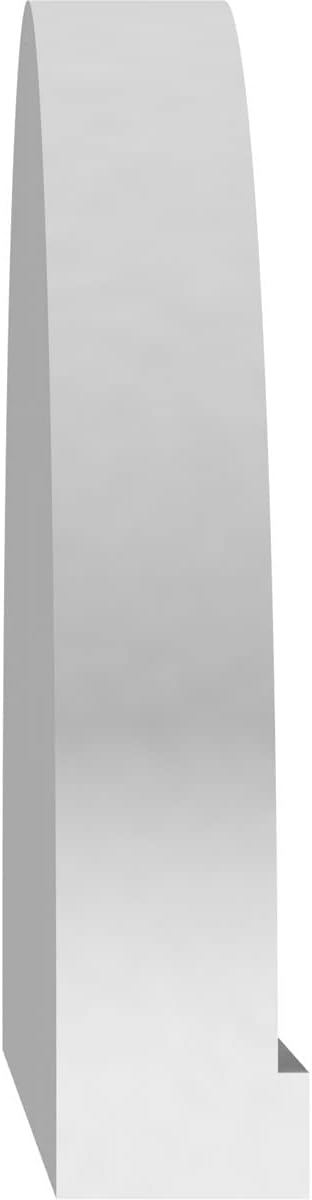 36" W x 10" H x 2" P Elliptical 3 Spoke Architectural Grade PVC Pediment