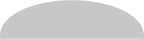 Ekena Millwork 44"W x 12"H x 2"P Elliptical Smooth Architectural Grade PVC Pediment
