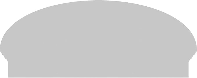 38" W x 16-3/8"H x 2-3/4"P Elliptical Sunburst Architectural Grade PVC Combination Pediment