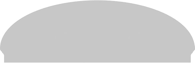80" W x 26-7/8"H x 2-3/4"P Elliptical 3 Spoke Architectural Grade PVC Combination Pediment