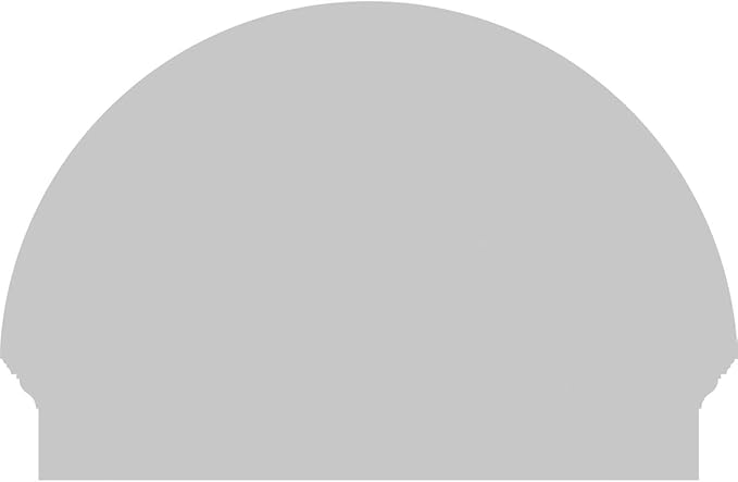 30"W x 21-3/4"H x 2-3/4"P Half Round Smooth Architectural Grade PVC Combination Pediment